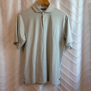Radmor Mens Short Sleeve Golf Polo Shirt Light Green Size Medium Made in Peru